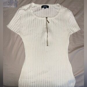 Ribbed fitted t shirt